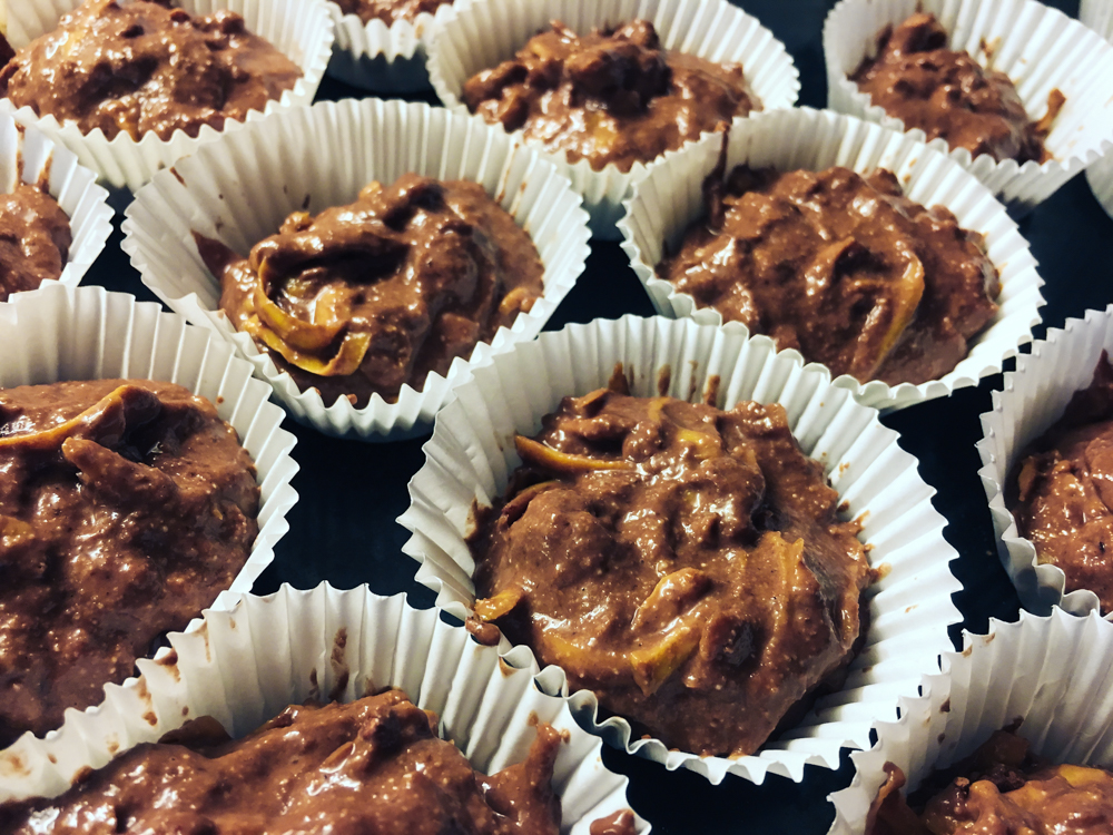 Čokoládové muffiny s tekvicou