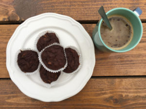 Karobové muffiny s cukinou