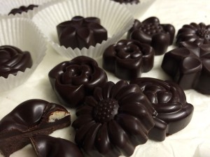 Raw čokoládové bonbóny