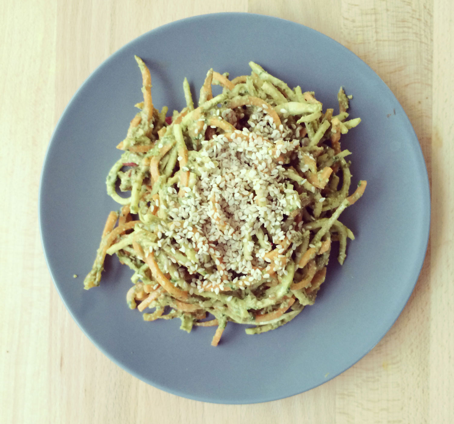 Mrkvovo zelerové špagety