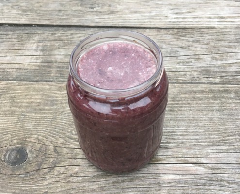 Čučoriedkove smoothie s kučeravým kelom